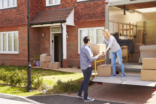 Careful loading of household furniture for removal in Twickenham