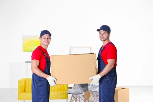 Office removals team planning a local business move in Twickenham