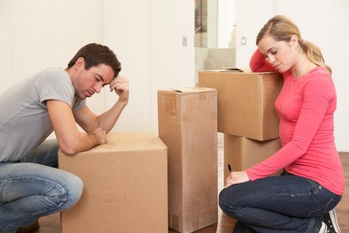 Loading furniture into a removal van for a Twickenham home move