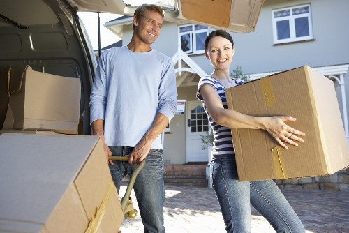 Packed boxes and suitcases prepared for a student move