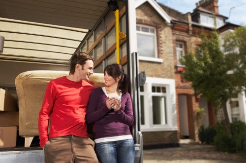 Careful packing preparation for a Twickenham property move